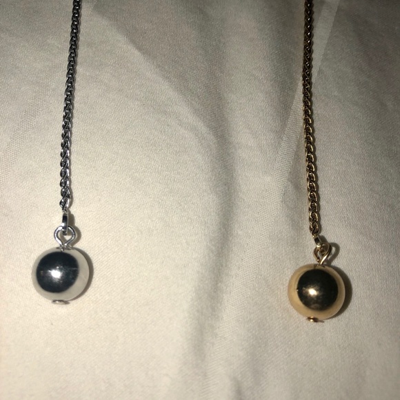 Ann Taylor 1 gold & 1 silver necklace. Sold as set - Picture 3 of 4